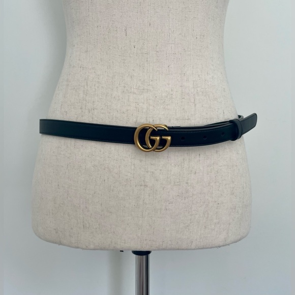 Gucci Accessories - Gucci Women's Black Leather Belt Size 85 (US 27/6)